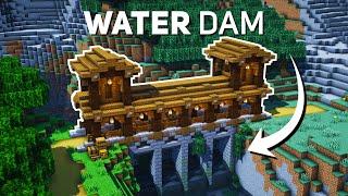 Minecraft: Water Dam Tutorial (how to build)