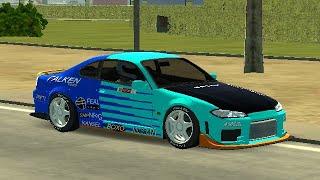 Nissan silvia s15 falken desing tutorial||car parking multipleyer