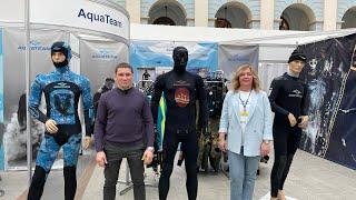 DiveShow 2023.Новинки от компании Aquateam - Гидрокостюмы Thor и Royalhunt в толщинах 3,5,7,9мм и ..