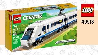 LEGO® Creator | High-Speed Train (40518)[284 pcs] Speed Build | Top Brick Builder Lite