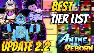 The *BEST* Official?! Tier List For Anime Reborn Update 2.2