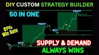 DIY Custom Strategy Builder | Most Professional Buy and Sell Scalping Entry | Supply and Demand