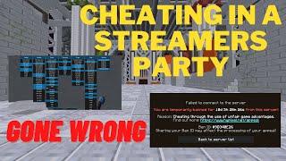 Cheating In A STREAMERS Party | Hypixel Skyblock