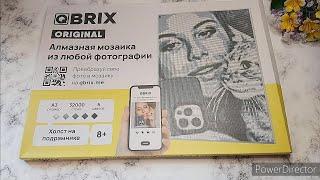 Алмазная мозаика Qbrix Обзор и готовый результат  Алмазка по фото