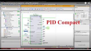 TIA Portal temperature regulation using PID compact