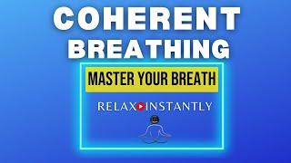 5 Minutes Simple Breathing Exercise I Breathing Animation - HRV (Resonant, Coherent) Breathing