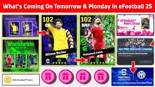 What Is Coming On Tomorrow & Next Monday In eFootball 2025 Mobile !! New Campaign, Free Coins 