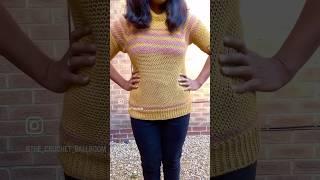 Universal raglan sweater crochet pattern test for @MaeCrochets #crochet #sweater