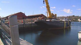 Historic ship restoration at Mystic Seaport Museum