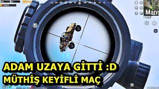 ADAM UZAYA GİTTİ ! MÜTHİŞ KEYİFLİ MAÇ BATUR GAME SOLO SQUAD PUBG MOBİLE