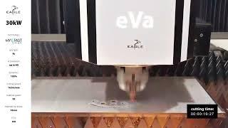 30kW 10mm Stainless Steel MyEFAST N2 standard Fiber laser cutting | Eagle Lasers