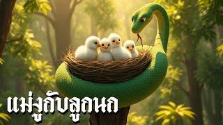 ลูกนกกับงูเจ้าเล่ห์  #การ์ตูน  #นิทาน