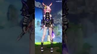 Yae Sakura ~ Shiden Kasumi {outfit/cosu} - Darkbolt Jonin full body cek