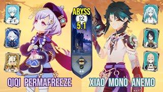 C3 Qiqi Permafreeze & C1 Xiao Mono Anemo | Spiral Abyss 5.1 | Genshin Impact