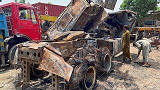 Restore Fully Destroyed Truck Convert Into New Truck
