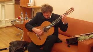 Marcin Dylla plays Pavel Gavryushov's guitar