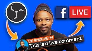 How To Show COMMENTS on FACEBOOK  Live using OBS | VERY EASY