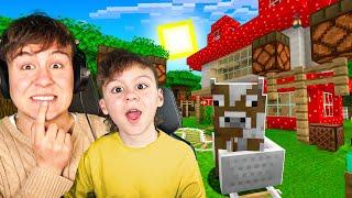 Mein KLEINER BRUDER SPIELT MINECRAFT?!