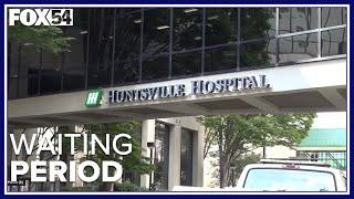 Why are ER wait times long at Huntsville Hospital?