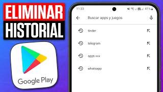 Cómo BORRAR el HISTORIAL de BUSQUEDAS en la PLAY STORE (2025)