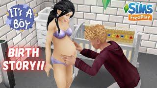 Sims Freeplay Giving Birth in Hospital | Elizabeth & Liam's Love Story ️