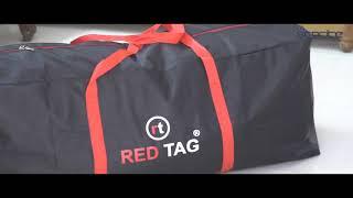 Storite Heavy Duty 1680 Denier Nylon Multi-Purpose 180 L Extra Large  Storage Bag Red Black