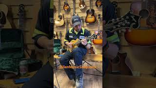 Josh Williams puts some  Blues in Bluegrass on our Bourgeois Mandolin
