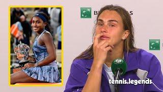 Aryna Sabalenka "Coco Gauff didn't play incredible..." - RG 2025