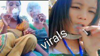 Facebook New Bodo girls smoking viral videos ll students girls smoking in uniform 