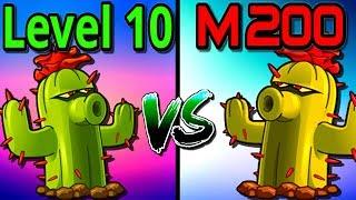 Compare Mastery 200 vs Level 10 Cactus ► Plants vs. Zombies 2: It's About Time