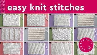 Easy Knit Stitch Patterns for Beginners