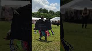 Powwow Dancing, grass and fancy shawl. UCAN powwow 2024. Guntersville Alabama