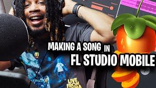 making a song in FL Studio Mobile // Recording Vocals in FL STUDIO MOBILE