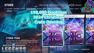 158,000 Doubloon 2024 Christmas Crate Opening | World of Warships Legends