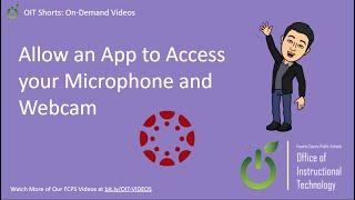 Allow an App to Access your Microphone and Webcam