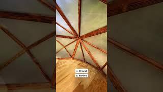 Least expensive geo dome method #woodworking #diy