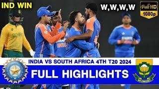 Full Highlights | India vs South Africa 4th T20 Highlights 2024 | IND vs SA 4th T20 Highlights 2024