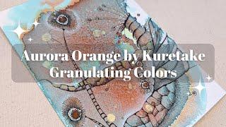 Kuretake Granulating Watercolors | Aurora Orange