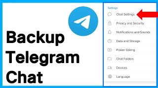 How To Backup Telegram Chat | backup telegram chat