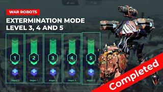 28 Nov | Hunting Ground level 3, 4 and 5 Completed | Extermination Mode  Guide | War robots