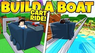 CART RIDE TO THE END IN Build a Boat! * INSANE *