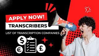 Earn $500 or more from Home | List of Transcription Companies Hiring