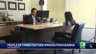 Immigration attorney details who is being detained outside  Sacramento immigration court