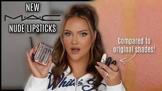 MAC COSMETICS NEW NUDE LIPSTICK COLLECTION SWATCHED!