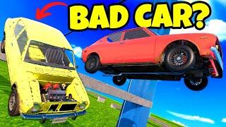 Can BROKEN OLD CARS Clear Massive BROKEN BRIDGE Jumps in BeamNG Drive Mods?