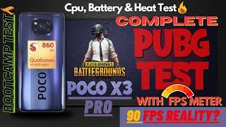 Poco X3 Pro PUBG Test with FPS Meter & Recording | Poco X3 Pro 90fps? | Poco X3 Pro Bootcamp Test