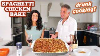 Spaghetti Chicken Bake | Cooking Drunk