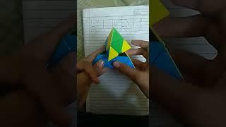 pyramid Rubik's Cube solve in 4 steps