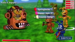 FNaF World: Springtrap Vs. Autochipper (Level 1, Hard Mode)