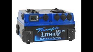 The Thumper 60 AH Lithium Battery Pack Information video